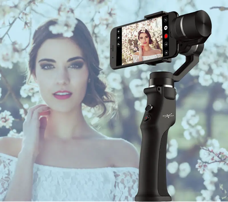  Three-axis Handheld Mobile Phone Gimbal Camera Anti-shake Video Electronic Smart Stabilizer for Dsl