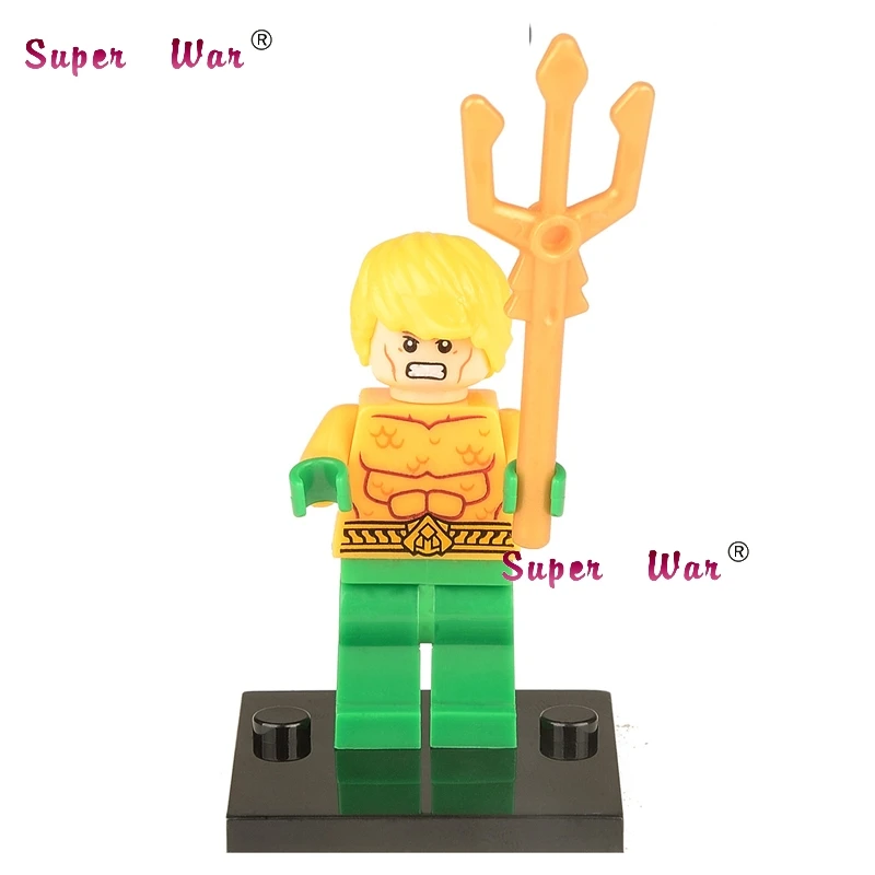 20 штук Звездные войны супергероев marvel AQUA человек строительные блоки фигурка героя Кирпичи Модель Образования diy детские игрушки