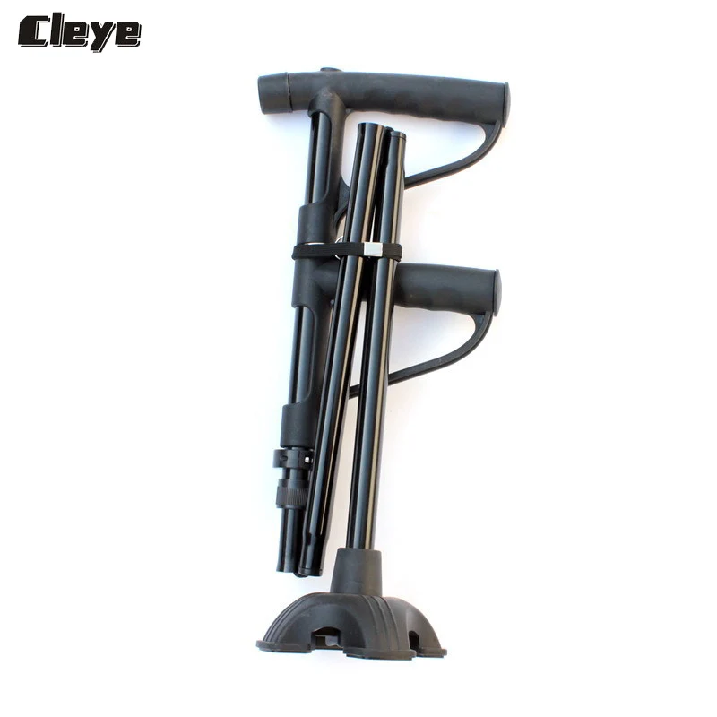 2018 Cleye New Nordic Walking Poles Professional Old Man Walking Stick Folding Double Handle Four Feet With Light Strong Cane 2018 Cleye New Nordic Walking Poles Professional Old Man Walking Stick Folding Double Handle Four Feet With Light Strong Cane