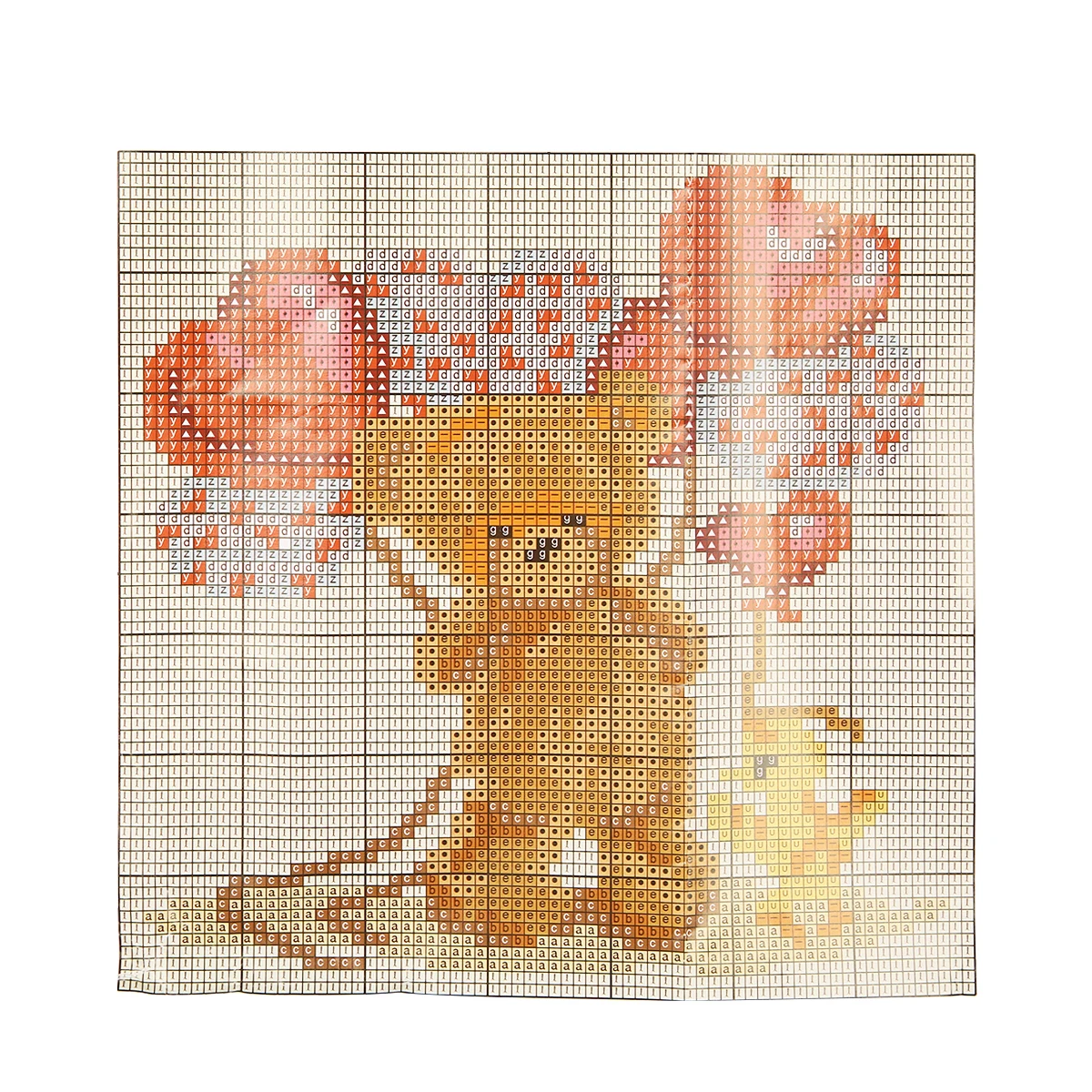 1 Set Latch Hook Rug Carpet Kits for DIY Needlework Unfinished Crocheting Rug Making Bear Balloon Pattern Cushion