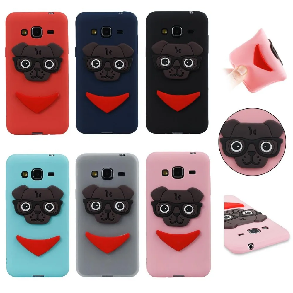3D Cartton милая собака ТПУ чехол для Samsung Galaxy J3 J5 J7 2016 J310 J510 J710 силиконовый задняя