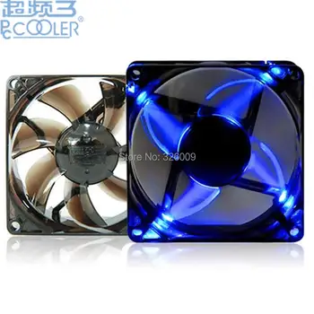 

PcCooler F126b 12cm fan Replace CPU cooler cooling for Computer case Blue LED Transparent black