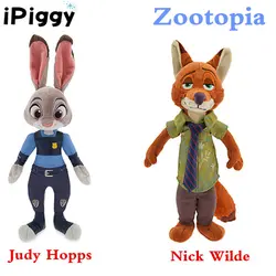 Кролик Judy Лис Ник животные материал 33 см Zootopia плюш плюшевые куклы игрушки для детей