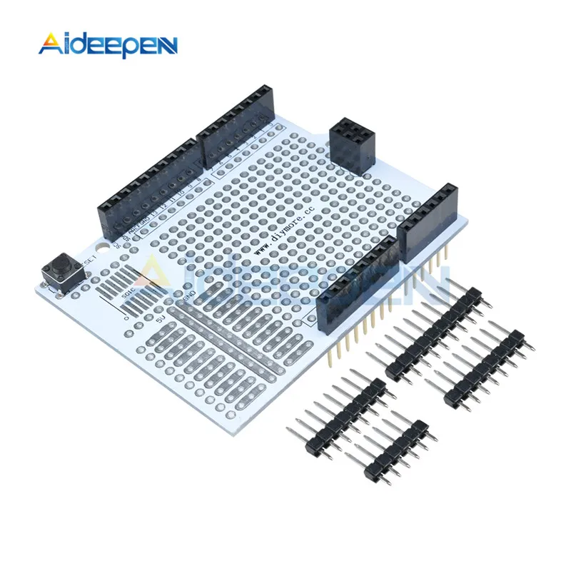 Прототип PCB Плата расширения хлеба макетная плата модуль для Arduino UNO R3 один Diy комплект 2,54 мм с контактами