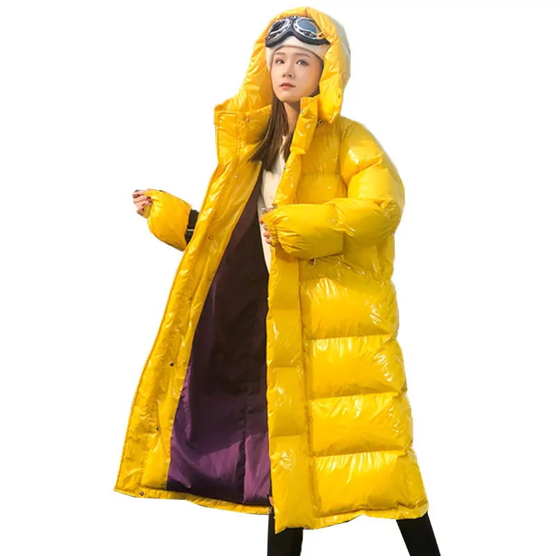 Зимняя куртка, женское хлопковое пальто, модная свободная уличная хлопковая стеганая куртка, Женская парка с длинным капюшоном, толстая теплая верхняя одежда 845