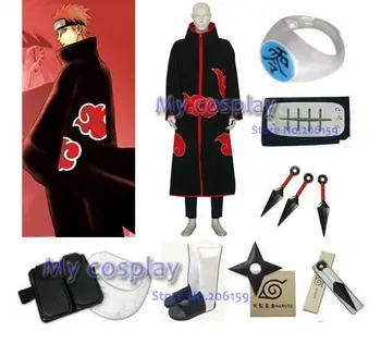 

Apparel Naruto Akatsuki Pain Cosplay Costume With All Accessories Set Free Halloween Party Costumes Shipping