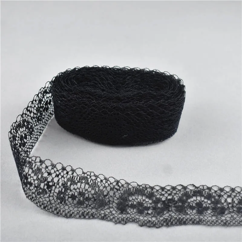 Lace Ribbon Lace Fabric Lace Sewing Supplies Lace Accessories Lace Sewing Accessories Lace Garment Accessories 10yards 15Colors Lace Ribbon Tape 40MM diy african lace fabric Sewing Net Cord Embroidered Wedding dress Handicraft accessories