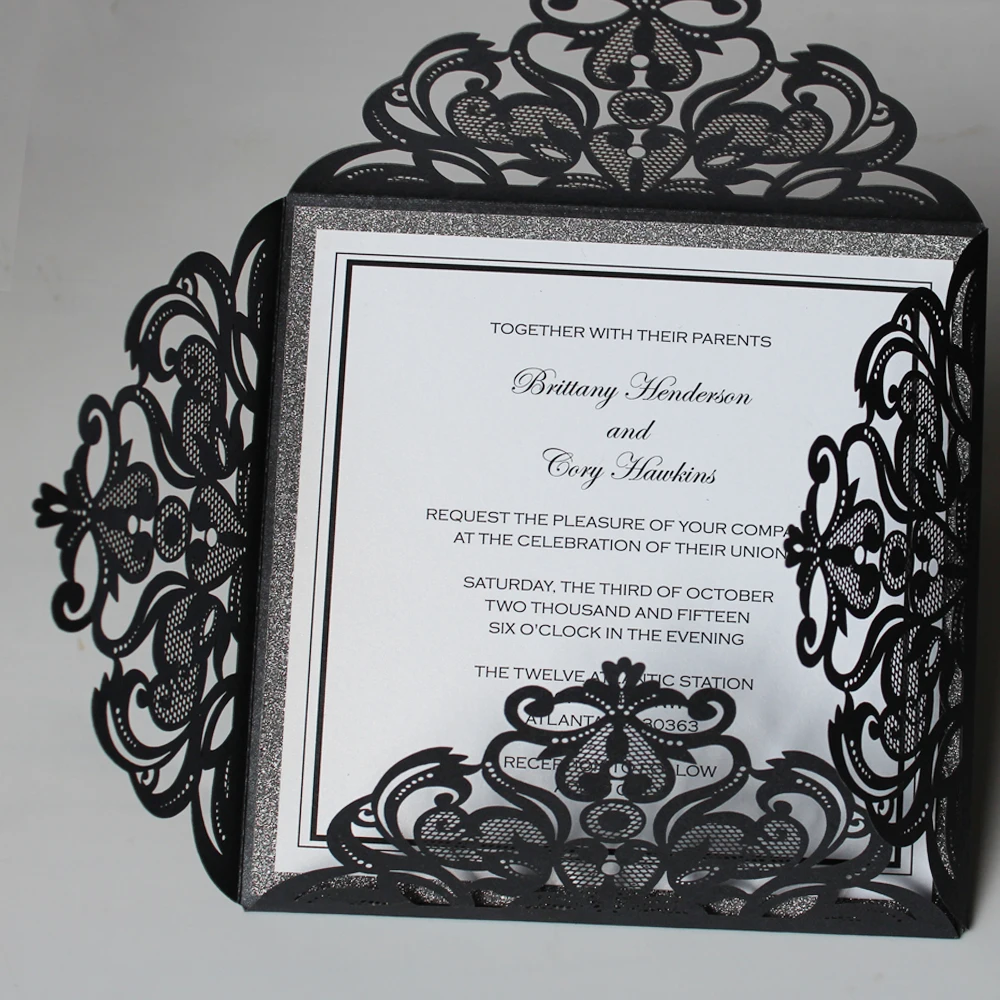Laser Cut Wedding Invitation