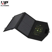 Портативное зарядное устройство ALLPOWERS 14W для мобильных телефонов Зарядное устройство с двумя разъемами USB, 5 В, 2A Панели солнечные Водонепроницаемый Солнечный Зарядное устройство для смартфонов