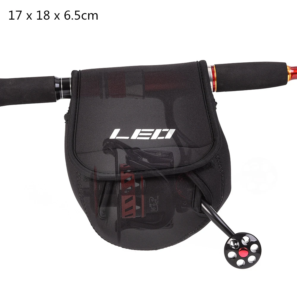 

17 x 18 x 6.5cm Spinning Fishing Reel Bag Fishing Wheel Protective Soft Case Cover
