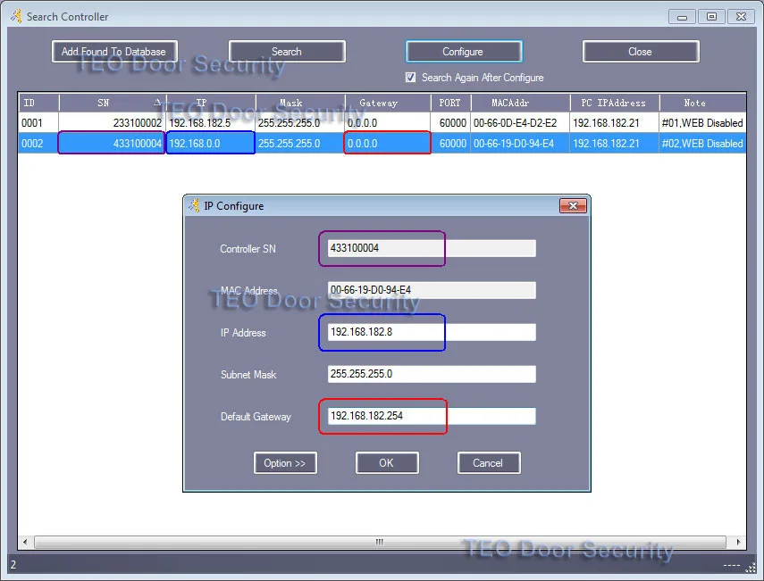 Hot sell TCP/IP Network Access Control Board Controller system Panel For 2 Door 4 Reader Wiegand