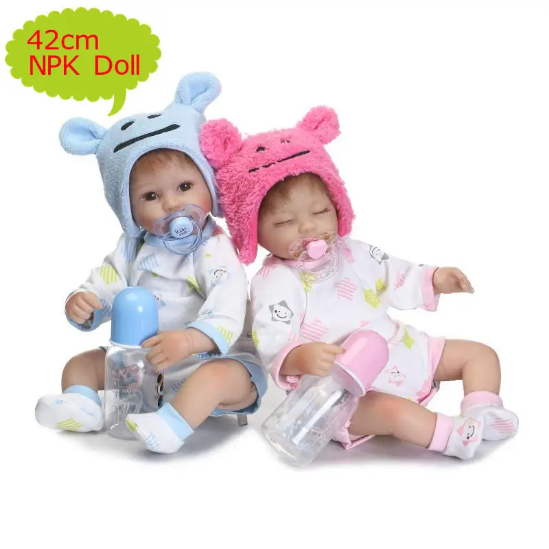 

NPK Band New Style 18"42cm Real Roupas Bebe Reborn Wearing Soft Pretty Jumpsuits As Baby Gift Bonecal Silicone Reborn Brinquedos