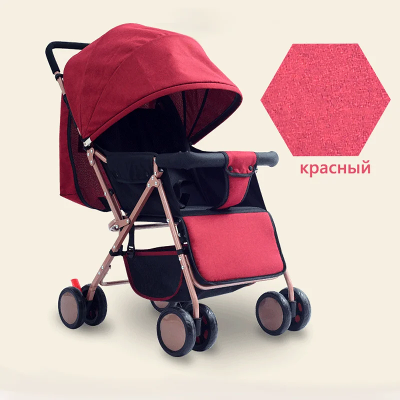 IMBABY Складная легкая детская коляска для путешествий, автомобильное сиденье, коляска, детская коляска, детские коляски для новорожденных, детская коляска - Цвет: Red