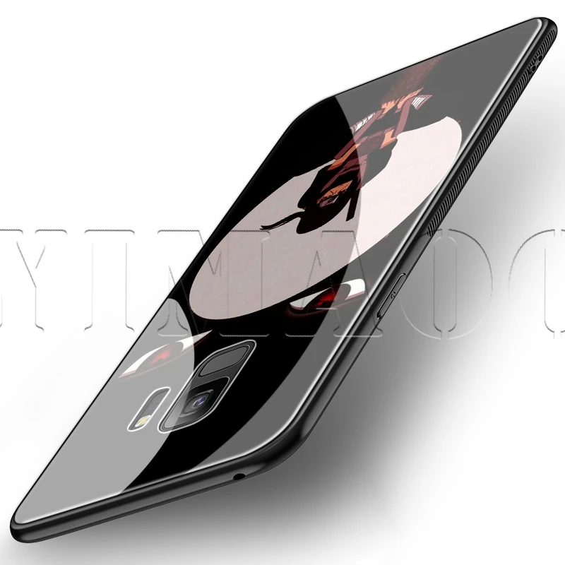 Стеклянный чехол YIMAOC Sasuke Naruto для Samsung Galaxy S7 S8 S9 S10 Plus Note 8 9 10 A50 A20 A10 A70|Бамперы| |