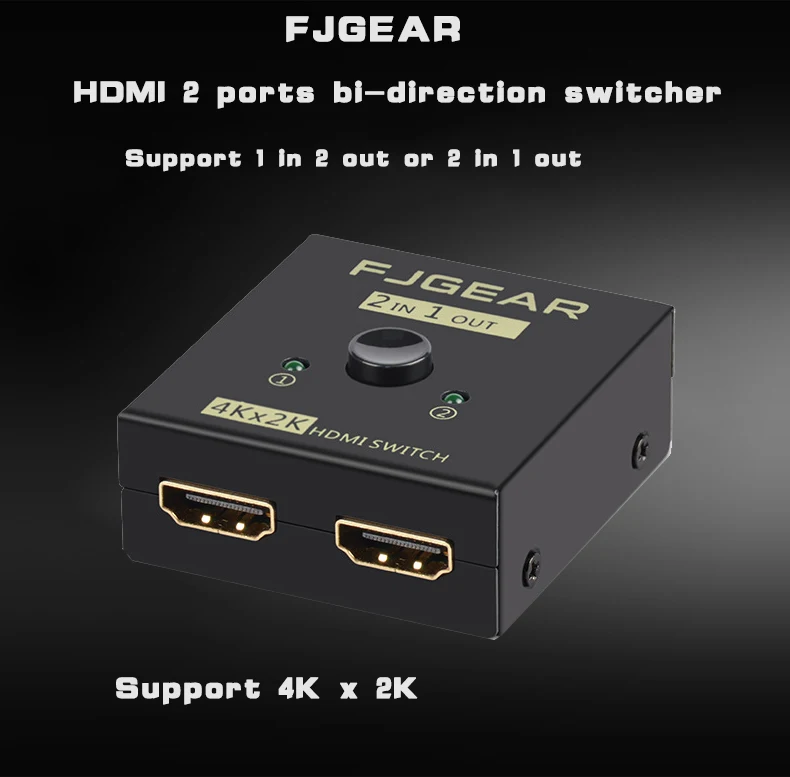 4K UHD HDMI split ter HDMI коммутатор 1X2 2X1 split 1 in 2 Out усилитель 1080P 4K x 2K HDMI коммутатор 2 порта двунаправленный