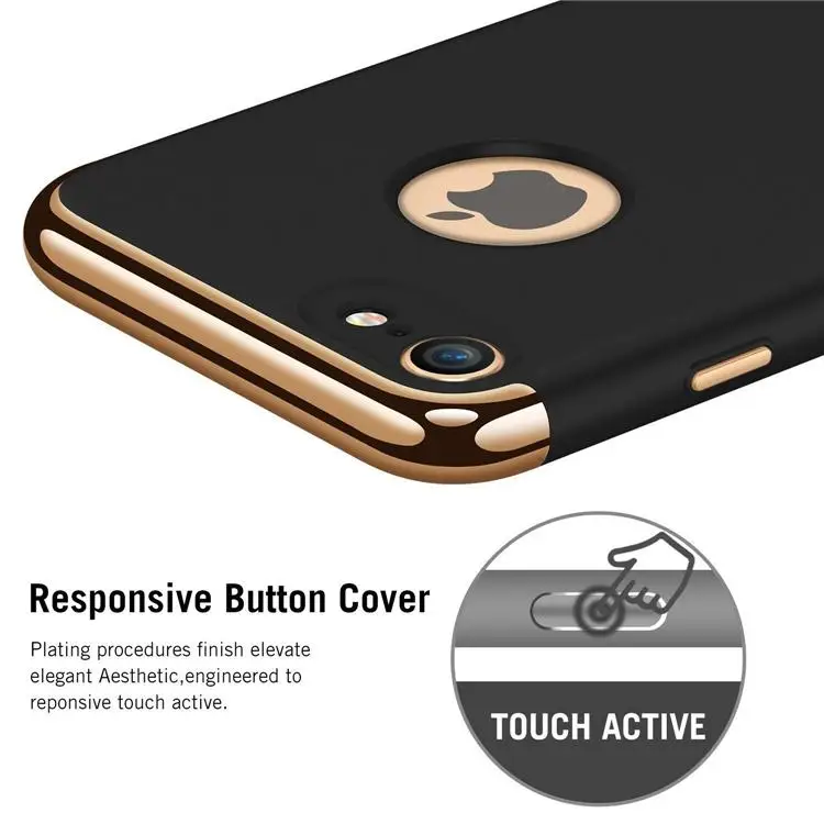 200 шт./лот 3 в 1 стильная ультра-тонкий жесткий чехол для iPhone 7, 6, 6 S, Plus, 8 samsung galaxy S8 S7 edge PLUS DHL