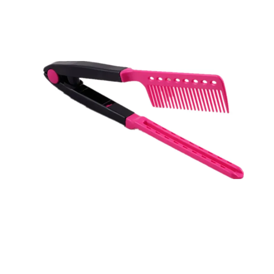 Шикарный выпрямитель для волос для красоты расческа салонный инструмент для стайлинга деликатный V Тип DIY парикмахерский Стайлинг бренд высокого качества