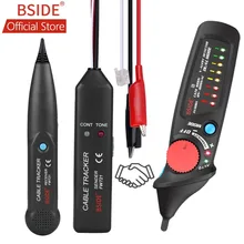 BSIDE FWT21 профессиональный детектор линии Кабельный тестер непрерывности RJ11 телефонный провод трекер Finder с AVD06X детектор напряжения