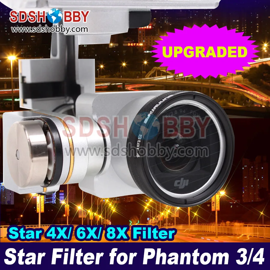 

Sunnylife Star Filter Night Filter Kit 4X 6X 8X for DJI Phantom 3/4 Camera
