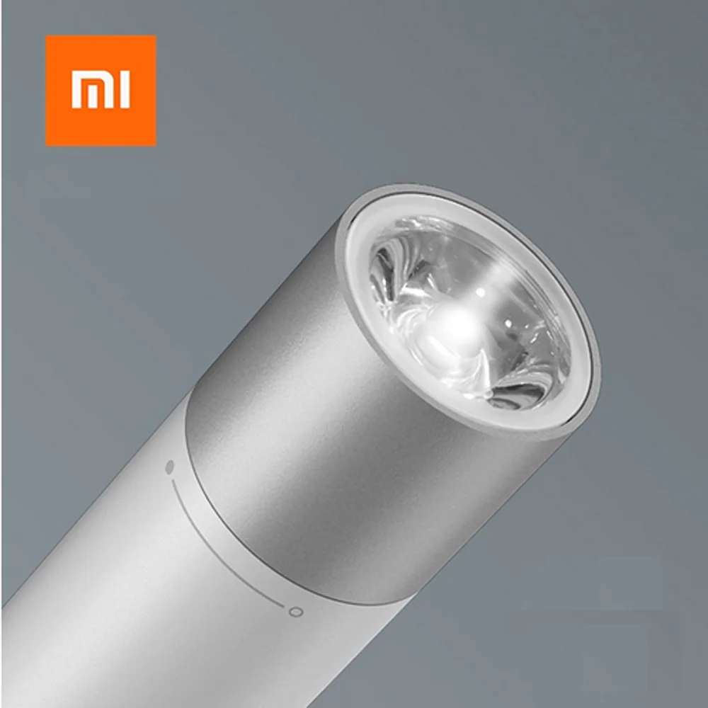 Портативный фонарик Xiaomi, очень простой дизайн, 11 класс, контроль блеска, 3350 мАч, литий-ионный аккумулятор, Аварийная зарядка