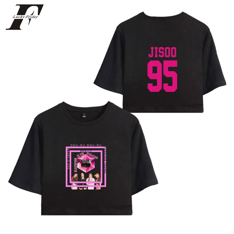 2018 Blackpink tshirt kpop Idol korean tee Tops cotton Short Sleeve T