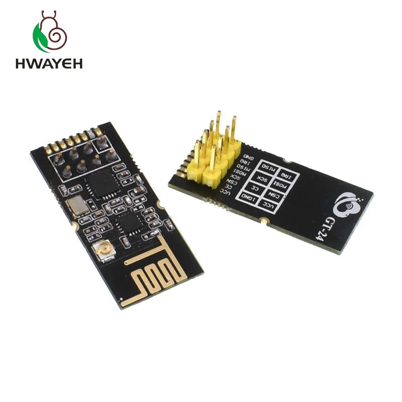 Беспроводные модули HWAYEH GT 24 2 4G SMD NRF24L01 1100 метра + PA LNA метра|Интегральные схемы| |