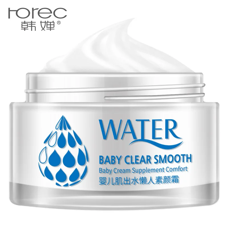 

Rorec Baby Skin Whitening Face Cream Long Lasting Moisturizer Oil Control Perfect Cover Pores Acne Nude MakeUp Base Foundation