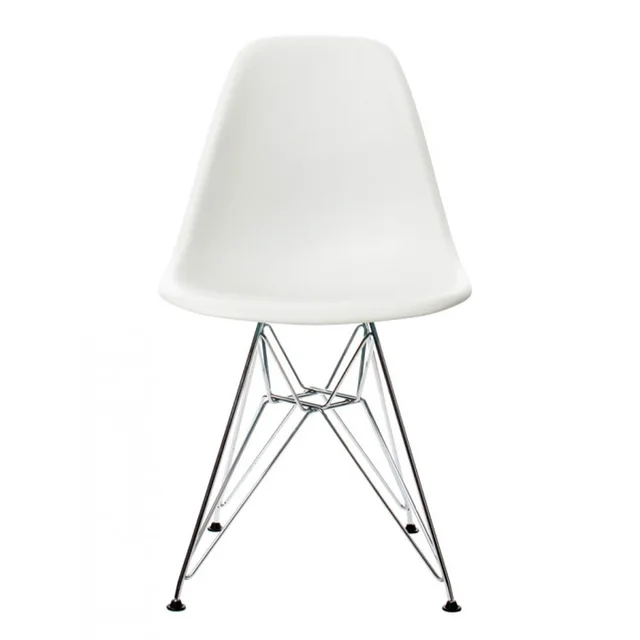 Best Price 6 pieces for a lot PP Casual Dining Chairs Modern Creative Chairs Steel Legs Color White Best Price 6 pieces for a lot PP Casual Dining Chairs Modern Creative Chairs Steel Legs Color White