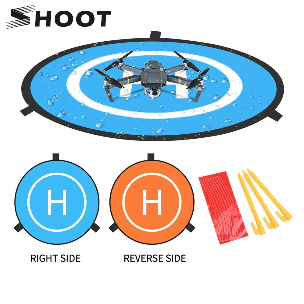 

SHOOT 75cm Landing Pad Parking Apron Tarmac Mini Portable Fast-fold for Mavic 2 Pro Zoom Air Spark Phantom 4 Pro Mi Parrot Drone