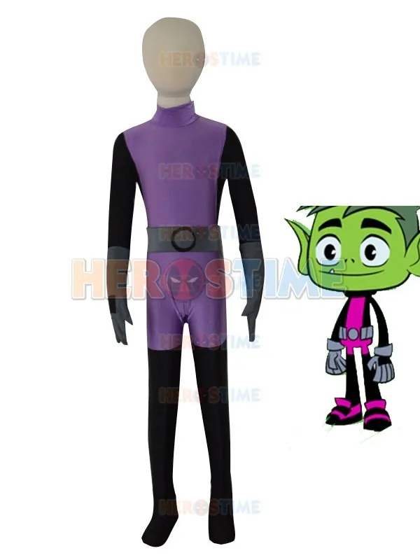 Beast Boy Costume for Adults and Kids Lycra Spandex Zentai Halloween