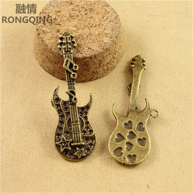 RONGQING 40 шт./упак. DIY музыкальный Шарм для изготовления ювелирных изделий