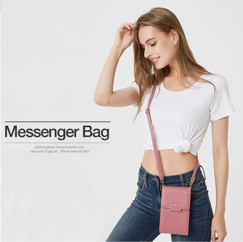 Mini Women Shoulder Bag Wallet Card Slot Phone Bag Fashion Leather Messenger Bags Lady Girls Small Cross Body Bag Handbag Pouch (5)
