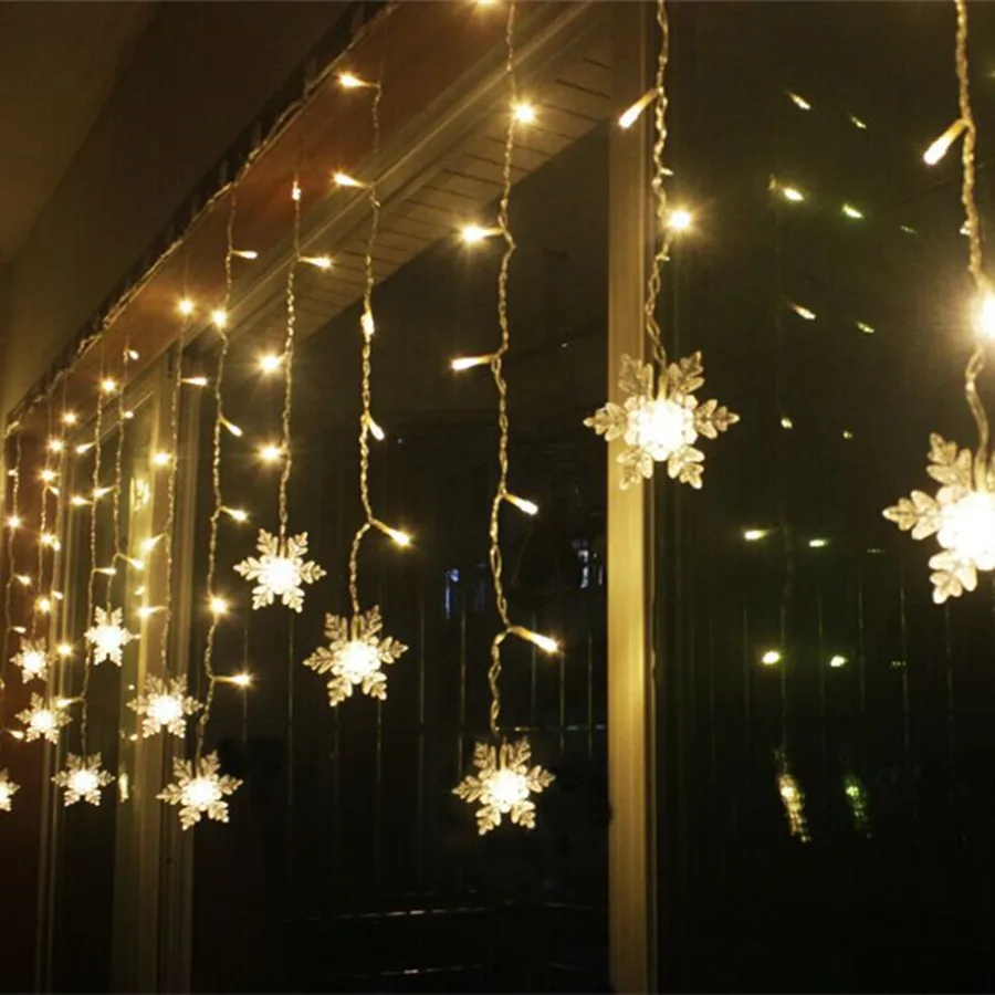 Coversage Fairy String Lights Xmas Wedding Garden Party Decoration Outdoor Light Curtain Led