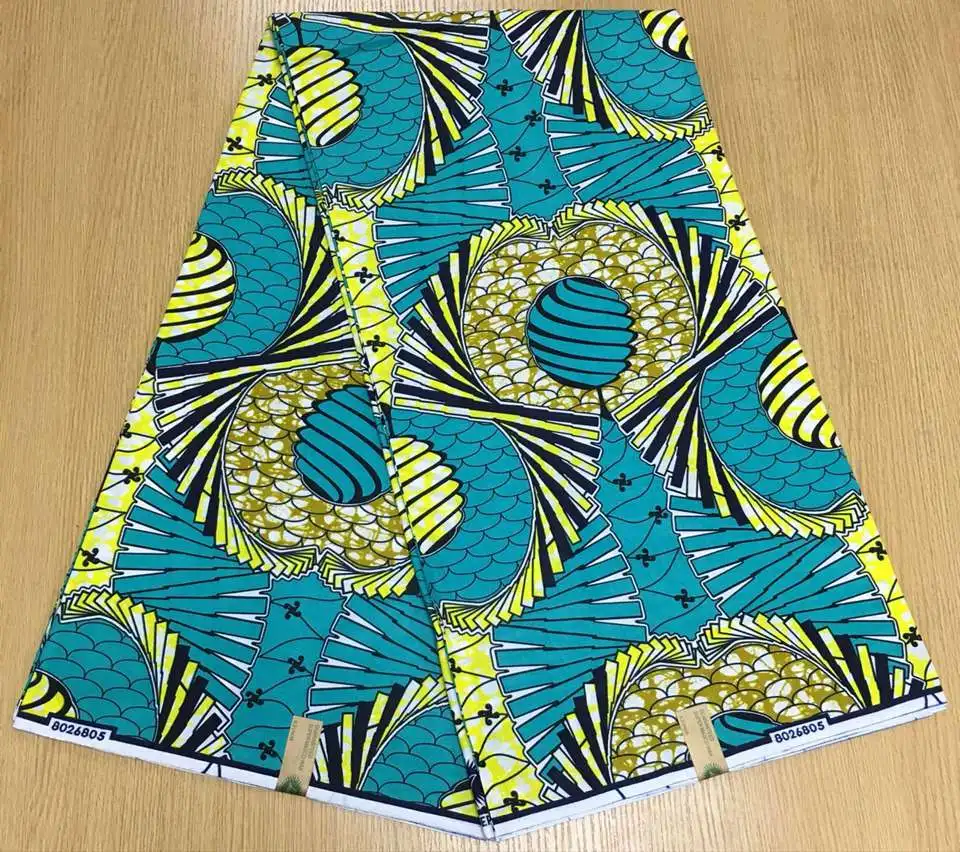 2017 Ankara Material Cotton Fabric African Fabric Real Super Wax 6