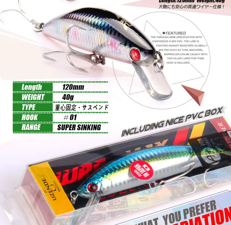 Bearking брендовая жесткая рыболовная приманка 1 шт. 12 см 40 г|crank bait|fishing baitfishing wobblers |