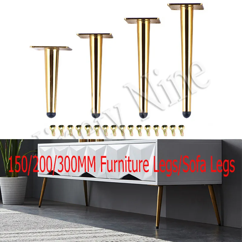 cheap 4PCS Furniture Legs Sofa Legs 15 20 25 30cm Furniture Feet Replacement Legs with Leg for Sofa Cabinet Couch Ottoman Table Bench