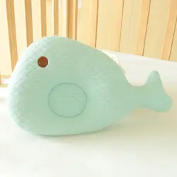 Подушка для новорожденных Чистый хлопок анти-отклонение Младенческая защита сна позиционер ребенок мультфильм голова