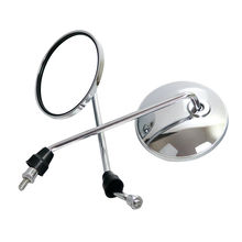 Motorcycle Back View Mirror Electric Bicycle Rearview Mirrors Moped Side Mirror 8mm Round