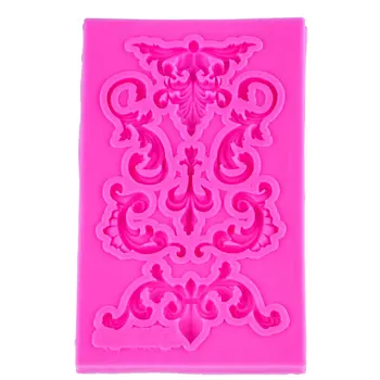 

1pcs Flower Lace Border Cutting Dies 3D Craft Relief Fondant Chocolate silicone Mold kitchen Cake Decorating Tools DIY FT-0984