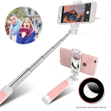 Проводная палка для селфи FLOVEME Candy для iPhone 6 6s Plus 5 5S, монопод для мобильного телефона Android, монопод для samsung S 6 s 8