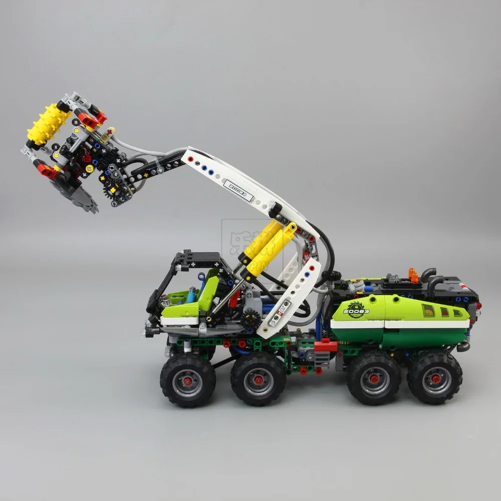 

Lepin 20083 Compatible Legoing 42080 Technic Series Harvester Forestry Machine Building Block Brick Educational With Battery