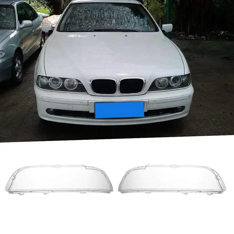 

1Pcs Headlight Cover Shell Headlight Glass Lens Automobiles Headlamp Lense Kit 63128375302 for Bmw 5 Series E39 518 520 523 52