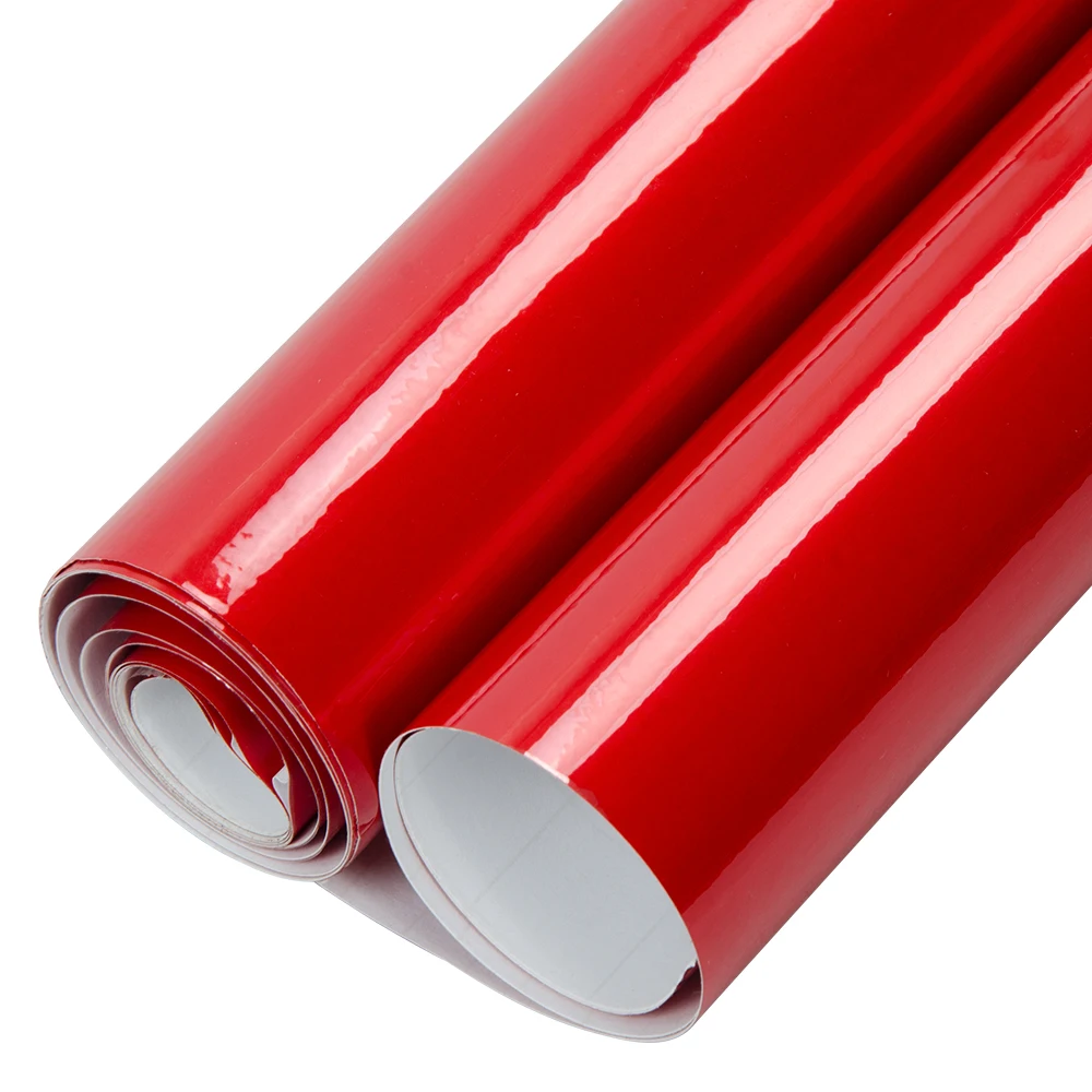 

SUNICE Glossy Candy Color Car Wrap Film Gloss Red Tint Car Body Decoration Vinyl Film Air Bubble Free Motorcycle Car Styling