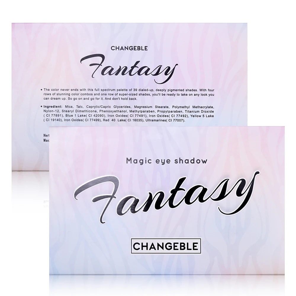 Paleta de Sombras Pigmentadas Fantasia Modificável 40 Cores Maquiagem Colorida Brilhante Glitter Cosméticos 2 Pçs - Set 13 Paleta de sombras pigmentadas 2 pçs set,
