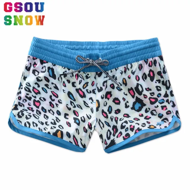 gsou snow brand women board shorts swim shorts plus size bikini swimming shorts plus size