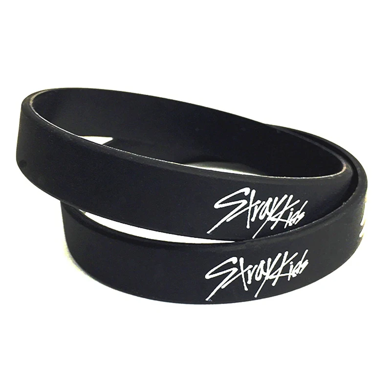 

Kpop Fashion Straykids Member Name Printing Bracelet Idol Jewelry Silicone Wristband For Men Women