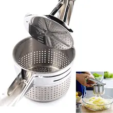 Durable de Acero Inoxidable trituradora de la Patata Ricer Puré de Fruta Juicer Vegetal Pulse Hacedor