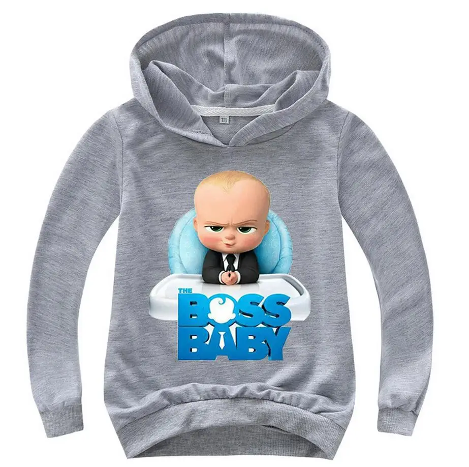 

2-14Yrs The Boss Baby Birthday Gift Kids Boys Sweatshirts Girls Hoodies Teenagers Pullover Tops Children Clothing Hip Hop Nova