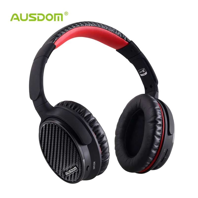 Ausdom ANC7 Active Noise Cancelling Wireless Bluetooth Headphones with Super Bass & Extremely Comfortable - Black
