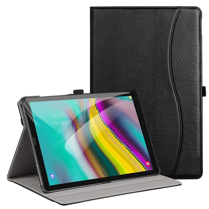 Цена Чехол BOZHUORUI для samsung Galaxy Tab s5e, 10,5 дюймов, планшет 2019, SM T720 SM T725 из искусственной кожи, складная подставка, авто Пробуждение спящий режим